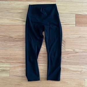 Lululemon High Rise Wunder Under Crop Run Leggings